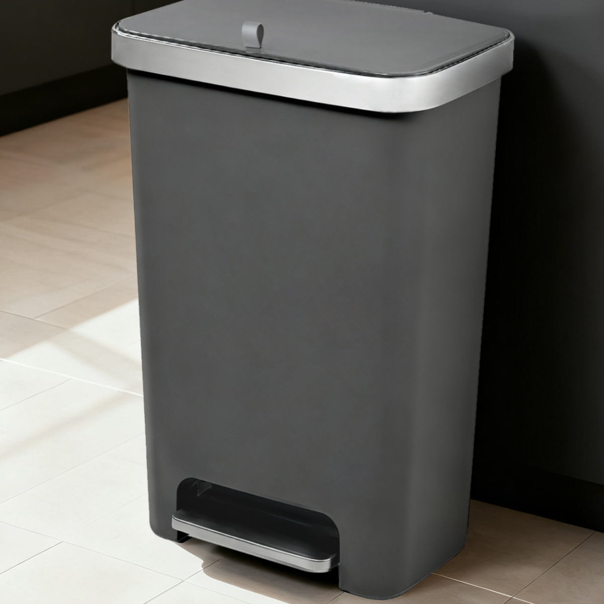 Basurero Orgánico/inorgánico 45l Negro
