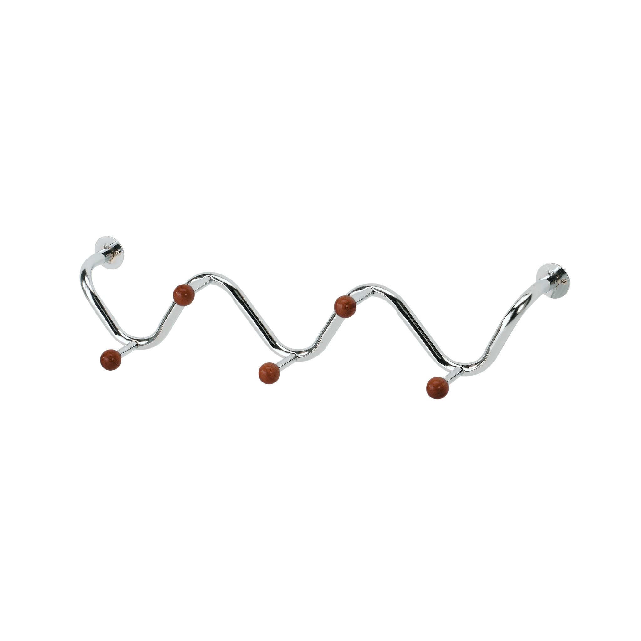 Perchero de Pared Metal/Madera con 5 Puntas