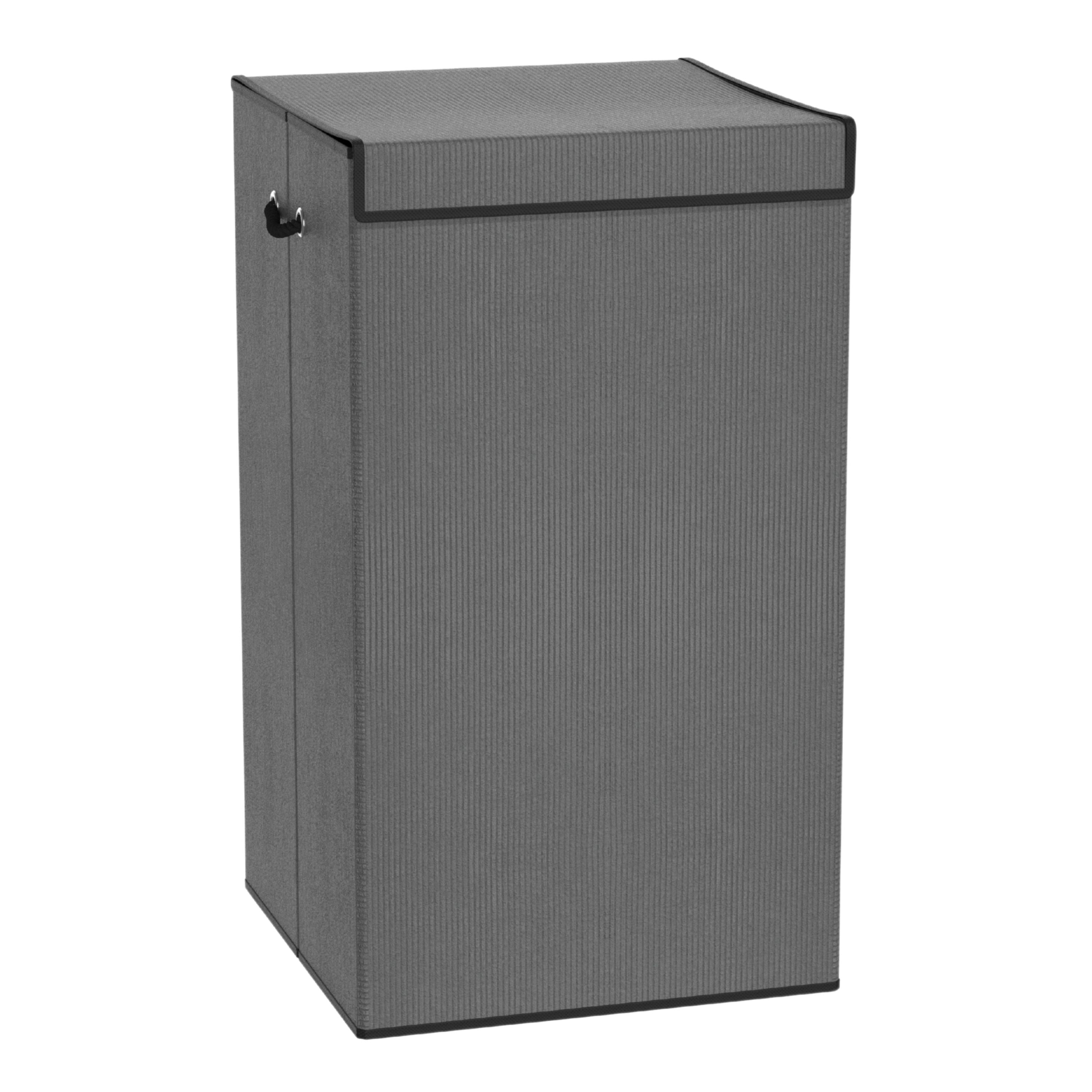 Cesto Para Ropa Plegable Smart Ideas Modelo Praga Gris Oscuro